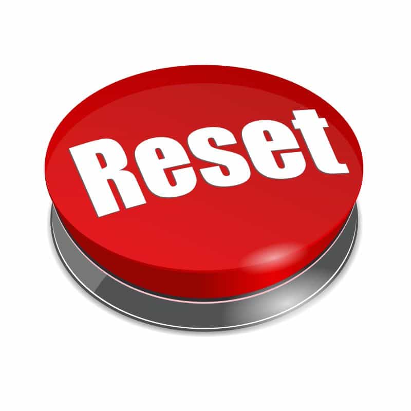 Red reset button
