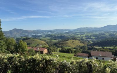 View from the hike from Orisson, France to Roncesvalles, Spain on the Camino de Santiago Frances