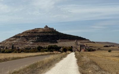 Camino de Santiago pathway into Castillo de Castrojeriz